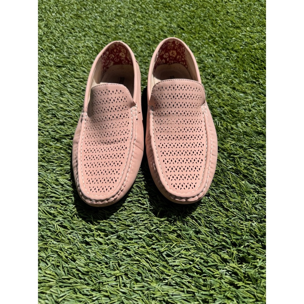 Stacy Adams Cicero Misty Rose Pink Perforated Loafers Mens 10.5 M